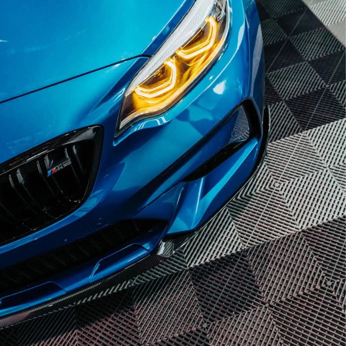 Kies-Motorsports R44 Performance MHC+ BMW M2 Competition Performance Style Front Splitter In Gloss Pre Preg Carbon Fibre (F87C)