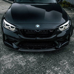 Kies-Motorsports R44 Performance MHC+ BMW M2 Competition Performance Style Front Splitter In Gloss Pre Preg Carbon Fibre (F87C)