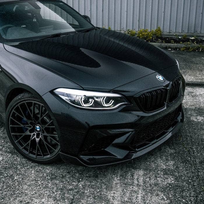 Kies-Motorsports R44 Performance MHC+ BMW M2 Competition Performance Style Front Splitter In Gloss Pre Preg Carbon Fibre (F87C)