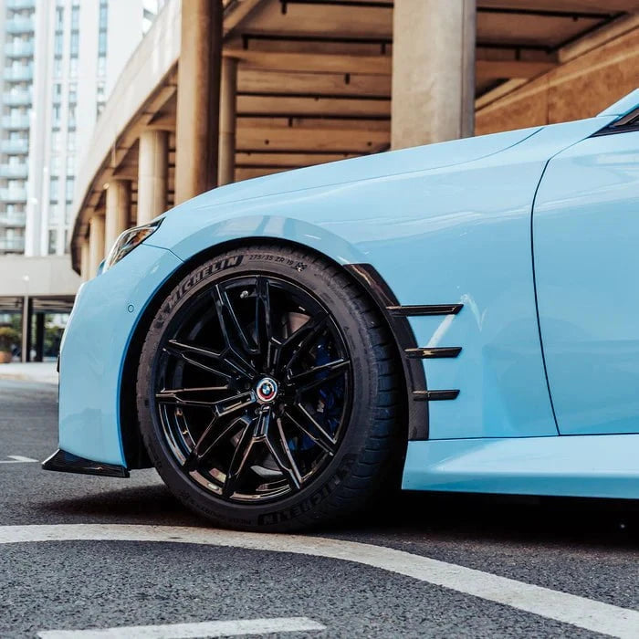 Kies-Motorsports R44 Performance MHC+ BMW M2 G87 Performance Style Front Side Fender Trims In Pre Preg Gloss Carbon Fibre (G87)