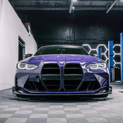 Kies-Motorsports R44 Performance MHC+ BMW M3/M4 CSL Style Front Splitter In Pre Preg Carbon Fibre (G80/G81/G82/G83)