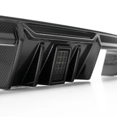 Kies-Motorsports R44 Performance MHC+ BMW M3/M4 DF1 LED Rear Diffuser In Gloss Pre Preg Carbon Fibre (G80/G81/G82/G83)