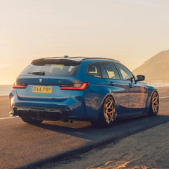 Kies-Motorsports R44 Performance MHC+ BMW M3/M4 DF1 LED Rear Diffuser In Gloss Pre Preg Carbon Fibre (G80/G81/G82/G83)