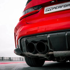 Kies-Motorsports R44 Performance MHC+ BMW M3/M4 OEM Style Rear Diffuser In Pre Preg Carbon Fibre (G80/G81/G82/G83)