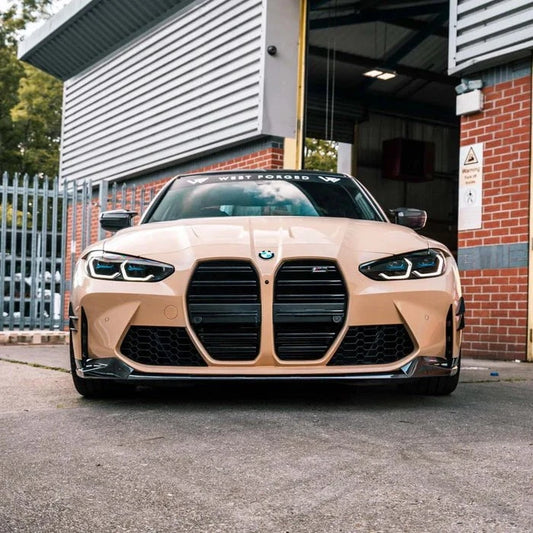Kies-Motorsports R44 Performance MHC+ BMW M3/M4 Performance Style Front Splitter In Pre Preg Carbon Fibre (G80/G81/G82/G83)