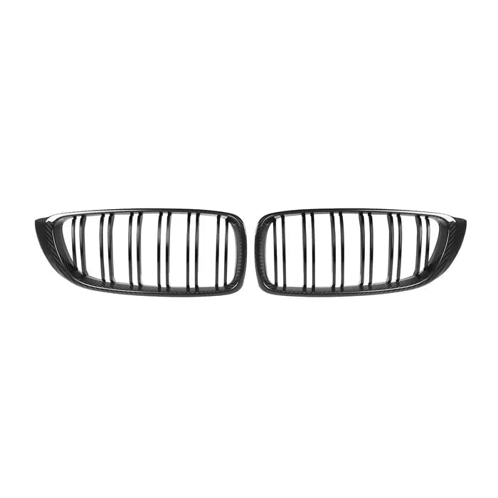Kies-Motorsports R44 Performance MHC+ BMW M3/M4 Premium Front Grilles In Pre Preg Carbon Fibre & Gloss Black (F80/F82/F83)