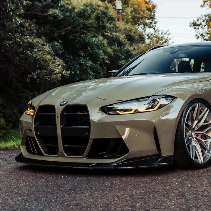 Kies-Motorsports R44 Performance MHC+ BMW M3/M4 SP2 Front Splitter In Pre Preg Carbon Fibre (G80/G81/G82/G83)