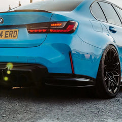 Kies-Motorsports R44 Performance MHC+ BMW M3 SS1 Rear Side Splitters In Gloss Pre Preg Carbon Fibre (G80/G81)