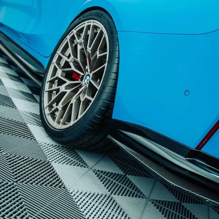 Kies-Motorsports R44 Performance MHC+ BMW M3 SS1 Rear Side Splitters In Gloss Pre Preg Carbon Fibre (G80/G81)