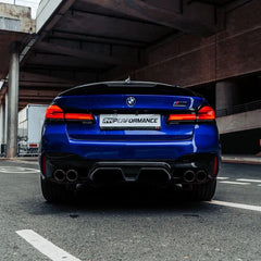 Kies-Motorsports R44 Performance MHC+ BMW M5 LCI CS Style Rear Diffuser In Pre Preg Gloss Carbon Fibre (F90)