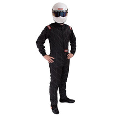 Kies-Motorsports Racequip RaceQuip Black Chevron-5 Suit SFI-5 - 2XL