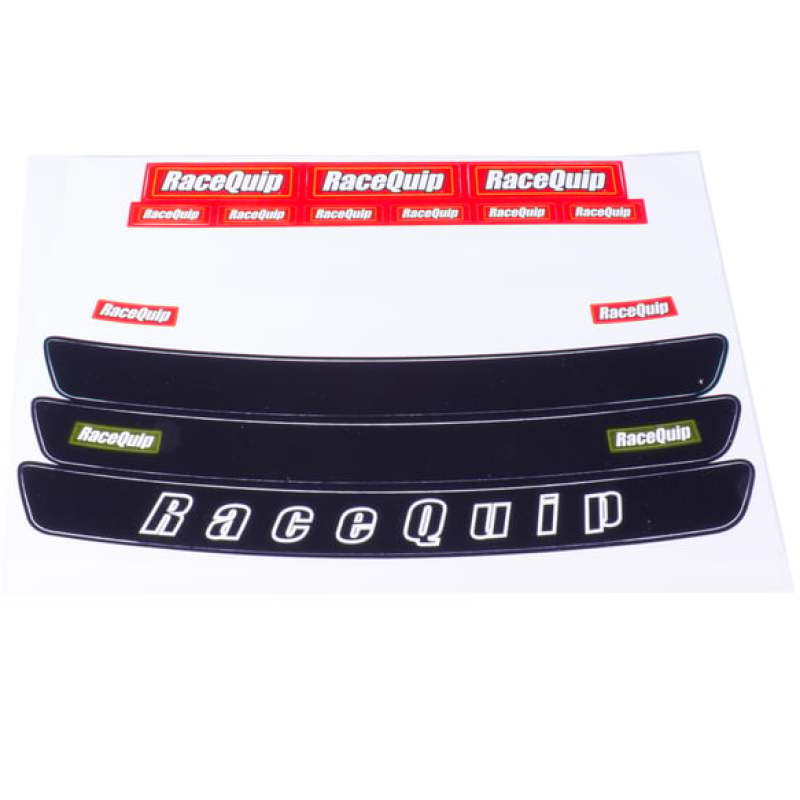 Kies-Motorsports Racequip RaceQuip Helmet Visor Strip Face Shield Decal Sheet