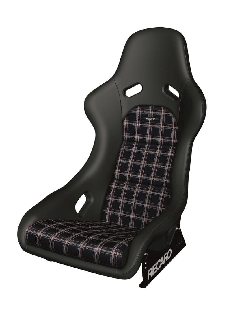 Kies-Motorsports Recaro Recaro Classic Pole Position ABE Seat - Black Leather/Classic Checkered Fabric