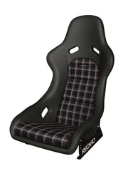 Kies-Motorsports Recaro Recaro Classic Pole Position ABE Seat - Black Leather/Classic Checkered Fabric