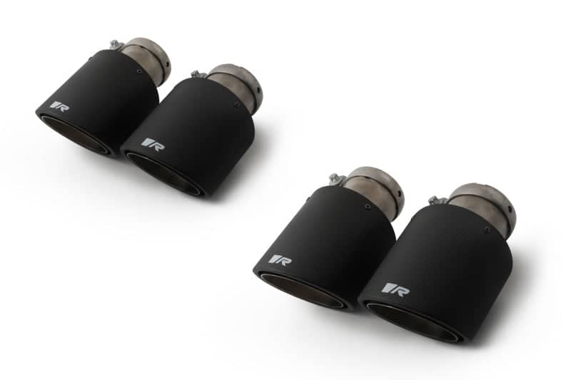 Kies-Motorsports Remus Remus Carbon 102mm Angled Titanium Internals Tail Pipe Set (Quad Tips)