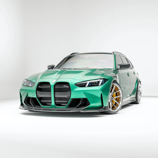 Kies-Motorsports Revozport Revozport 3 Pieces Carbon Fiber Front Lip for BMW G80 G81 M3 G82 G83 M4 2021-2024