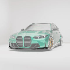 Kies-Motorsports Revozport Revozport 3 Pieces Carbon Fiber Front Lip for BMW G80 G81 M3 G82 G83 M4 2021-2024