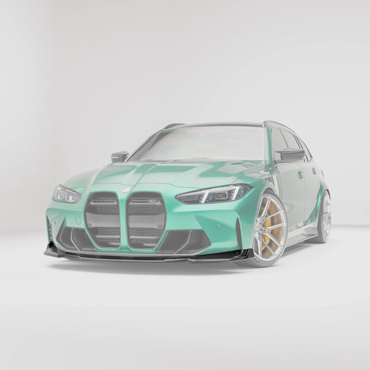 Kies-Motorsports Revozport Revozport  3 Pieces Carbon Fiber Front Lip for BMW G80 G81 M3 G82 G83 M4 2021-2024