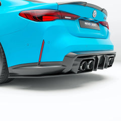Kies-Motorsports Revozport Revozport 6 Pieces Carbon Fiber Rear Diffuser for BMW G82 G83 M4 2021-2024