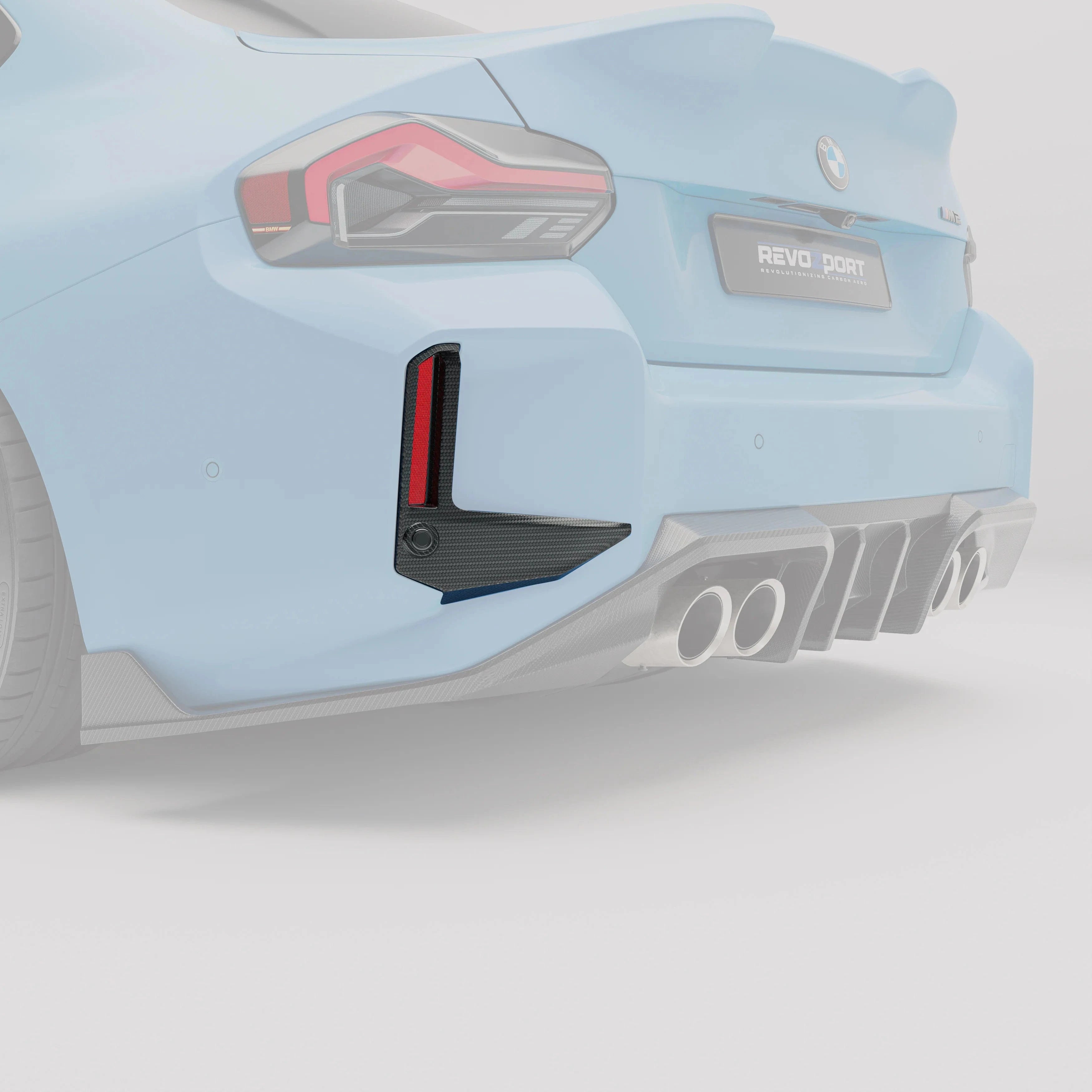 Kies-Motorsports Revozport Revozport Carbon Fiber Fins or BMW G87 M2