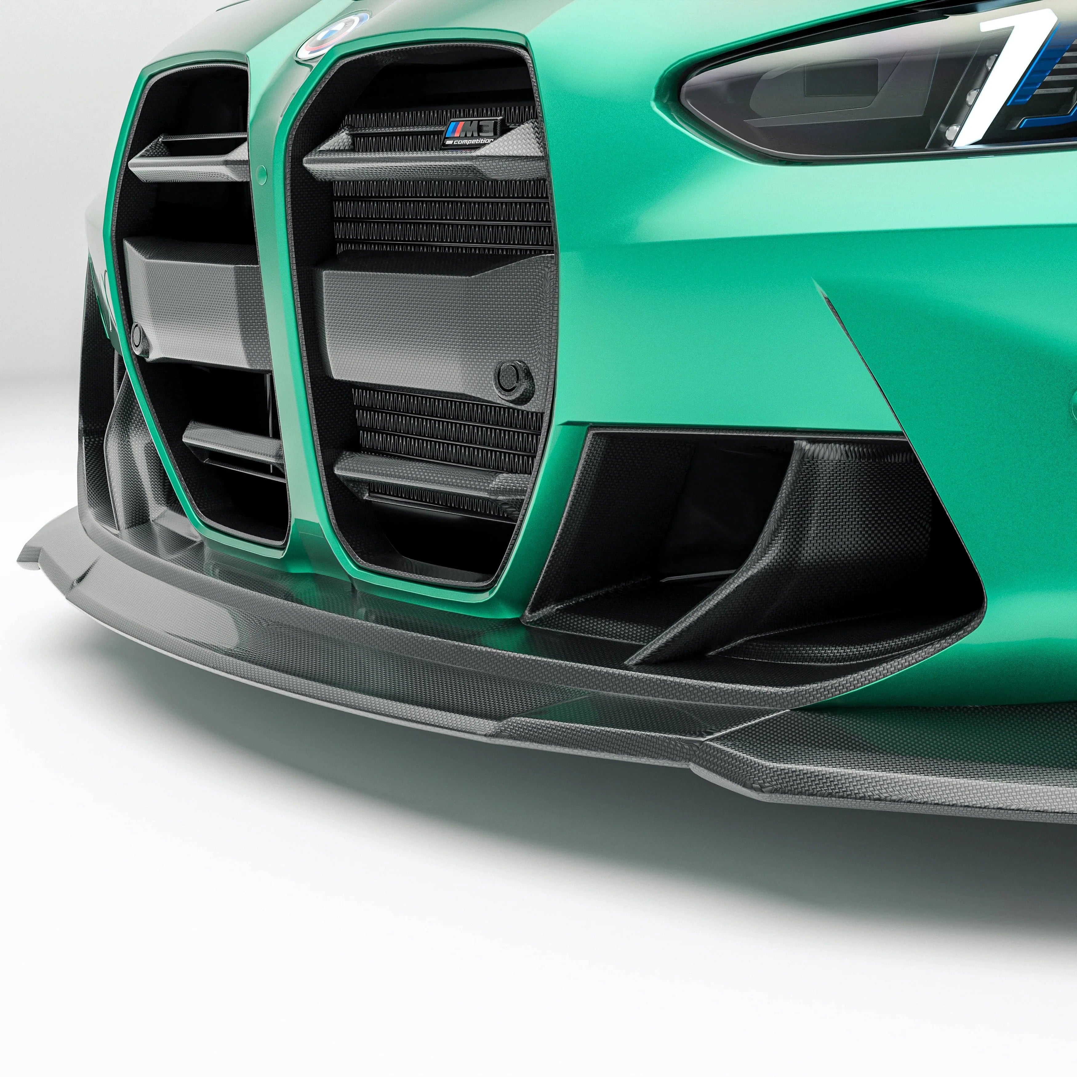 Kies-Motorsports Revozport Revozport Carbon Fiber Front Bumper Trim for BMW G80 G81 M3 G82 G83 M4 2021-2024