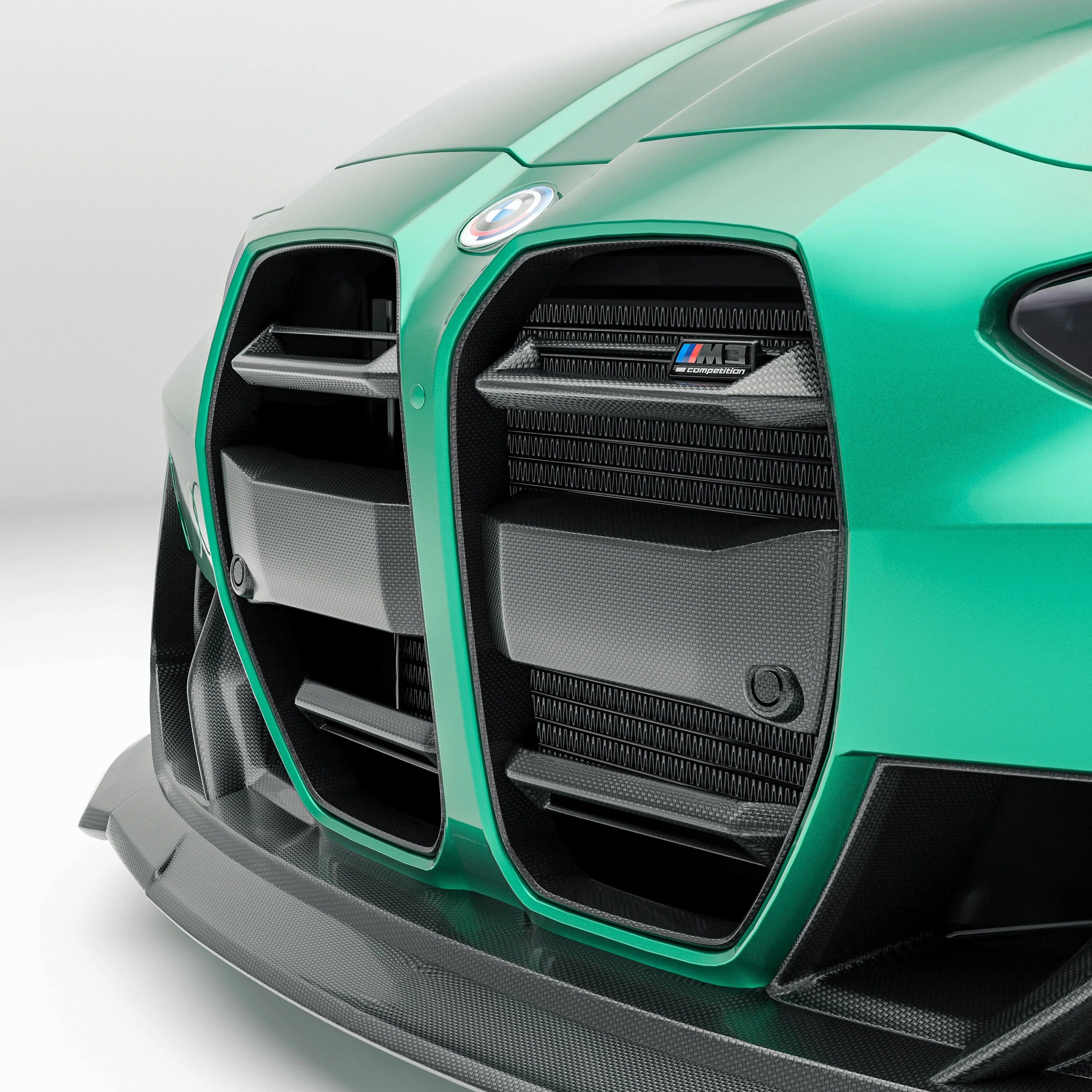 Kies-Motorsports Revozport Revozport Carbon Fiber Front Grill for BMW G80 G81 M3 G82 G83 M4 2021-2024