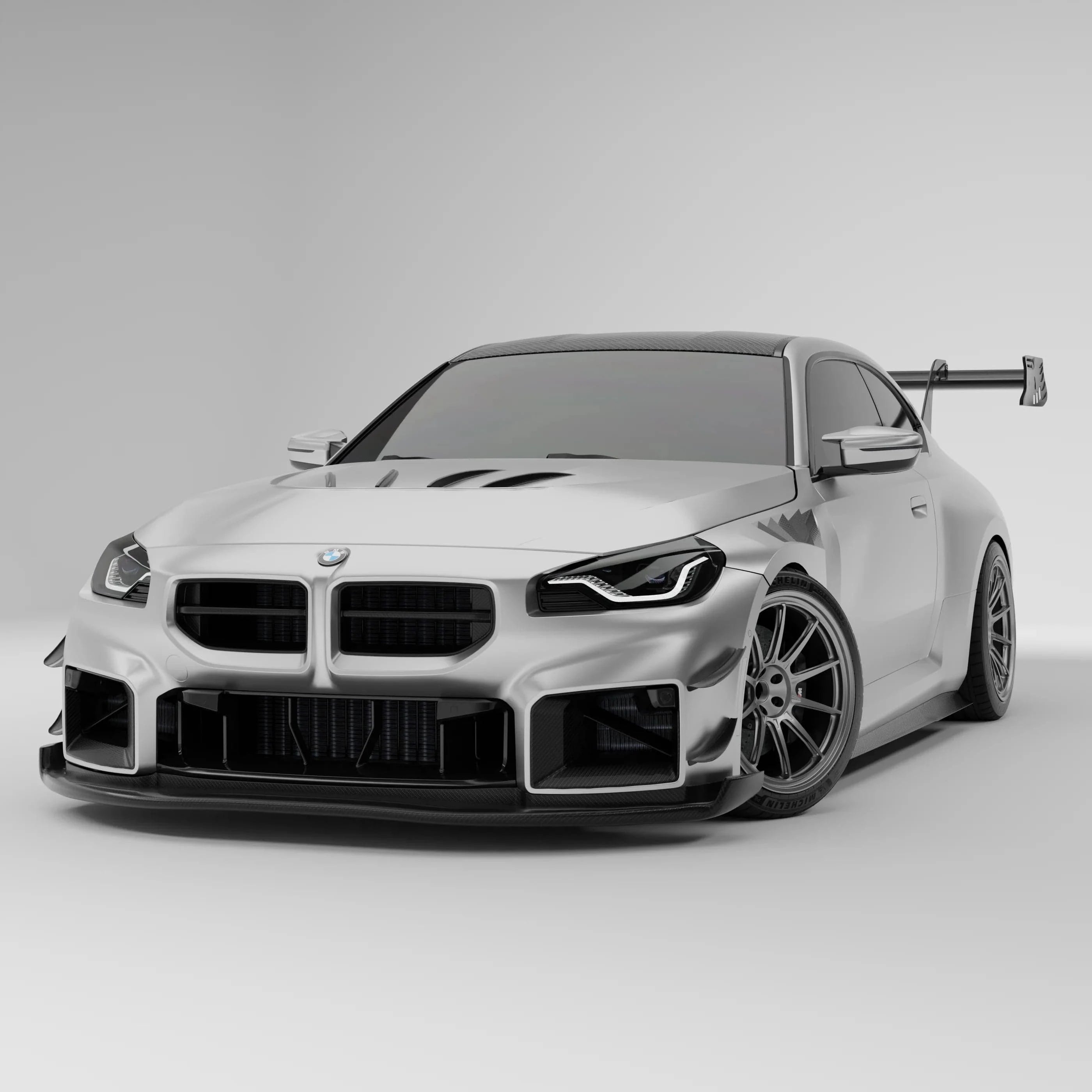 Kies-Motorsports Revozport Revozport Carbon Fiber Front Grill for BMW G87 M2