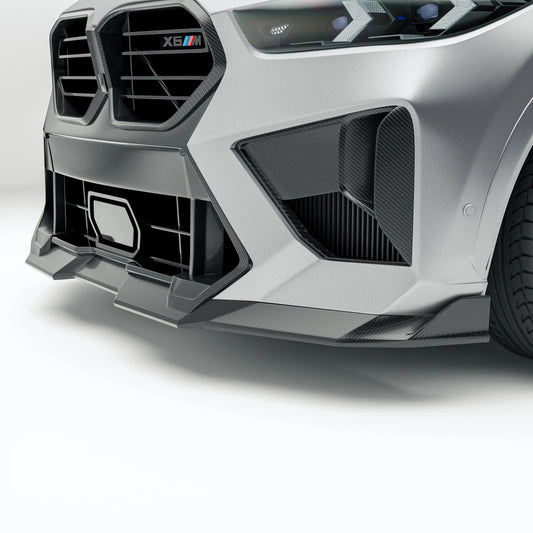 Kies-Motorsports Revozport Revozport Carbon Fiber Front Lip Diffuser for BMW X6M F96 LCI (2023+)