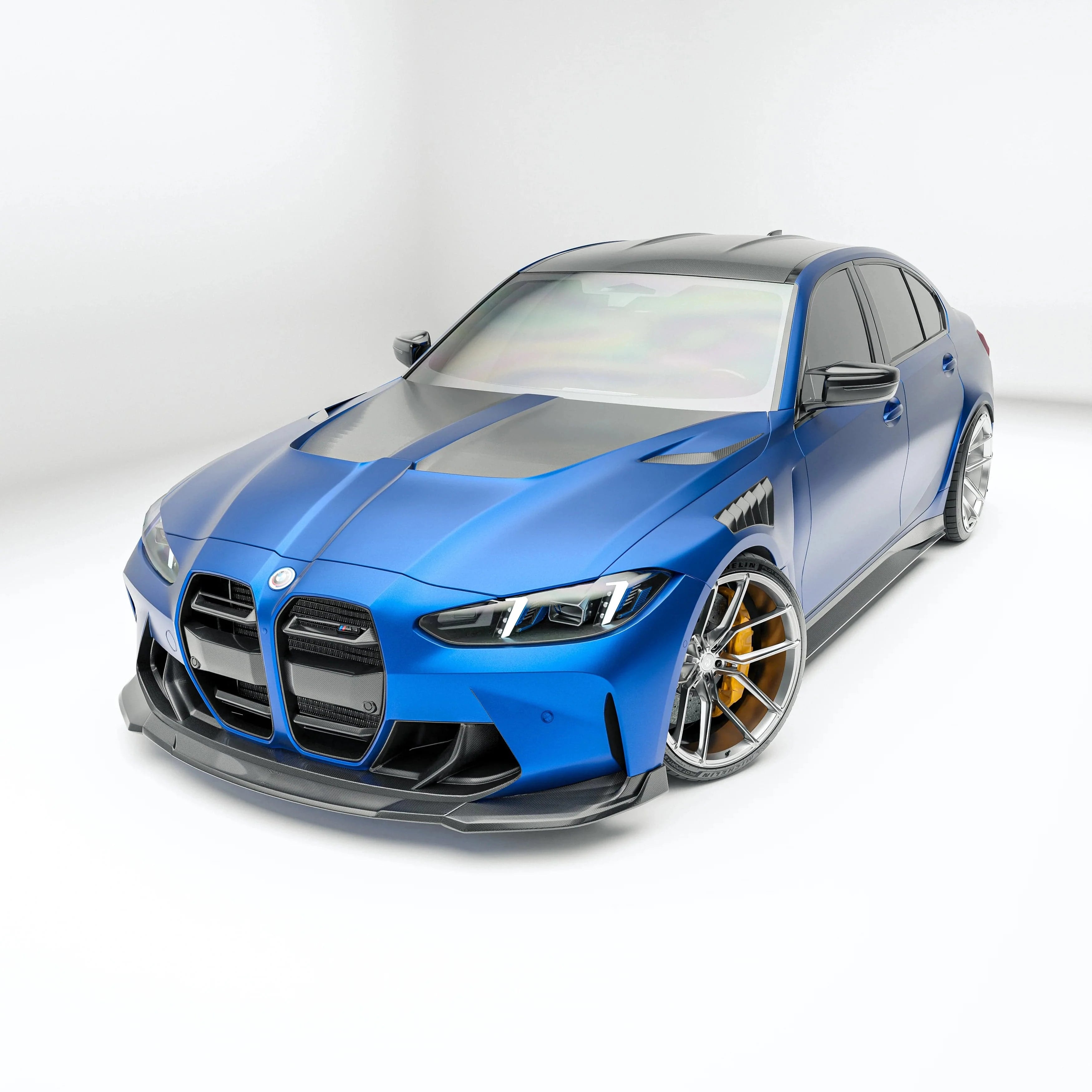 Kies-Motorsports Revozport Revozport Carbon Fiber Front Lip for BMW G80 G81 M3 2021-2024