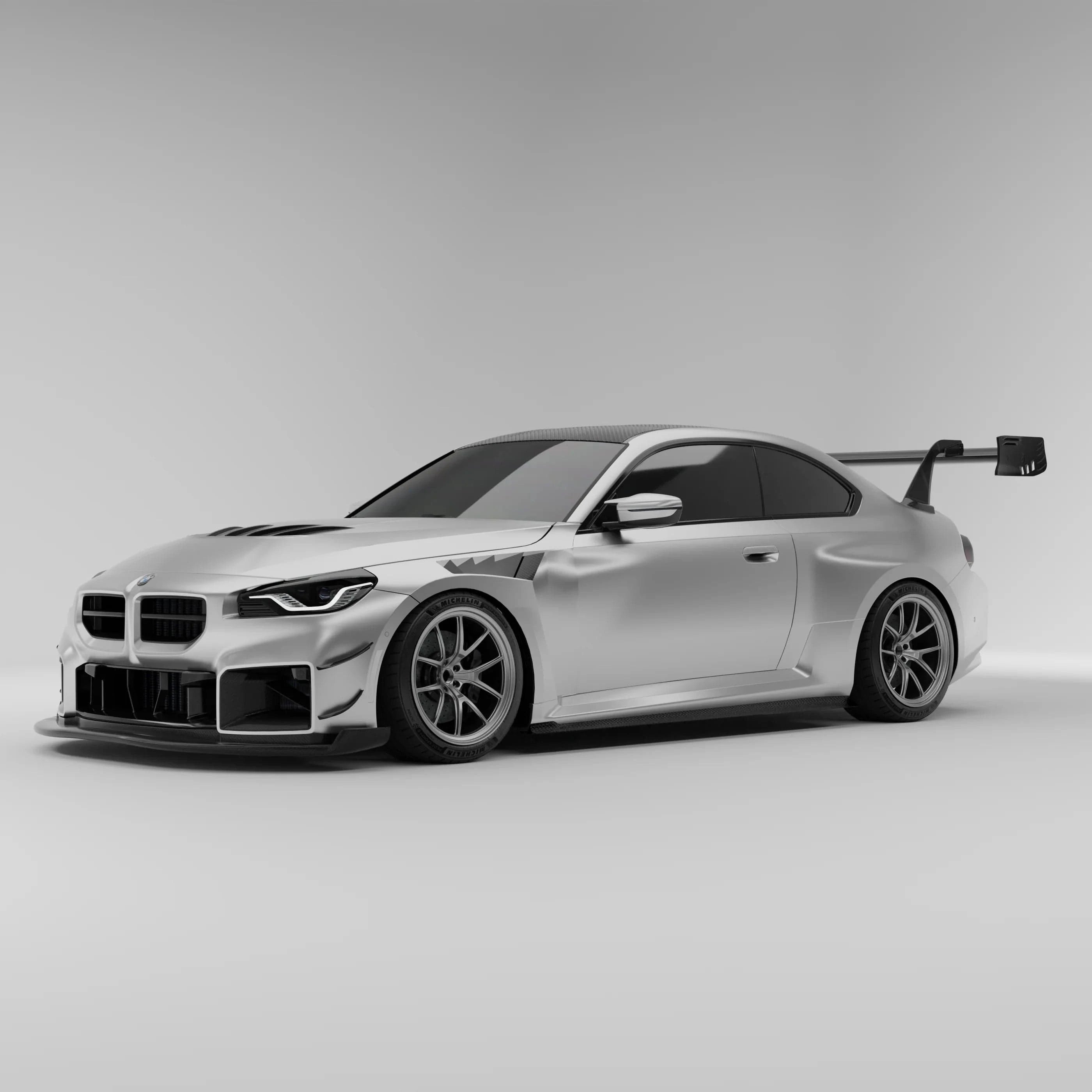 Kies-Motorsports Revozport Revozport Carbon Fiber Front Splitter for BMW G87 M2 G80 G81 M3 G82 G83