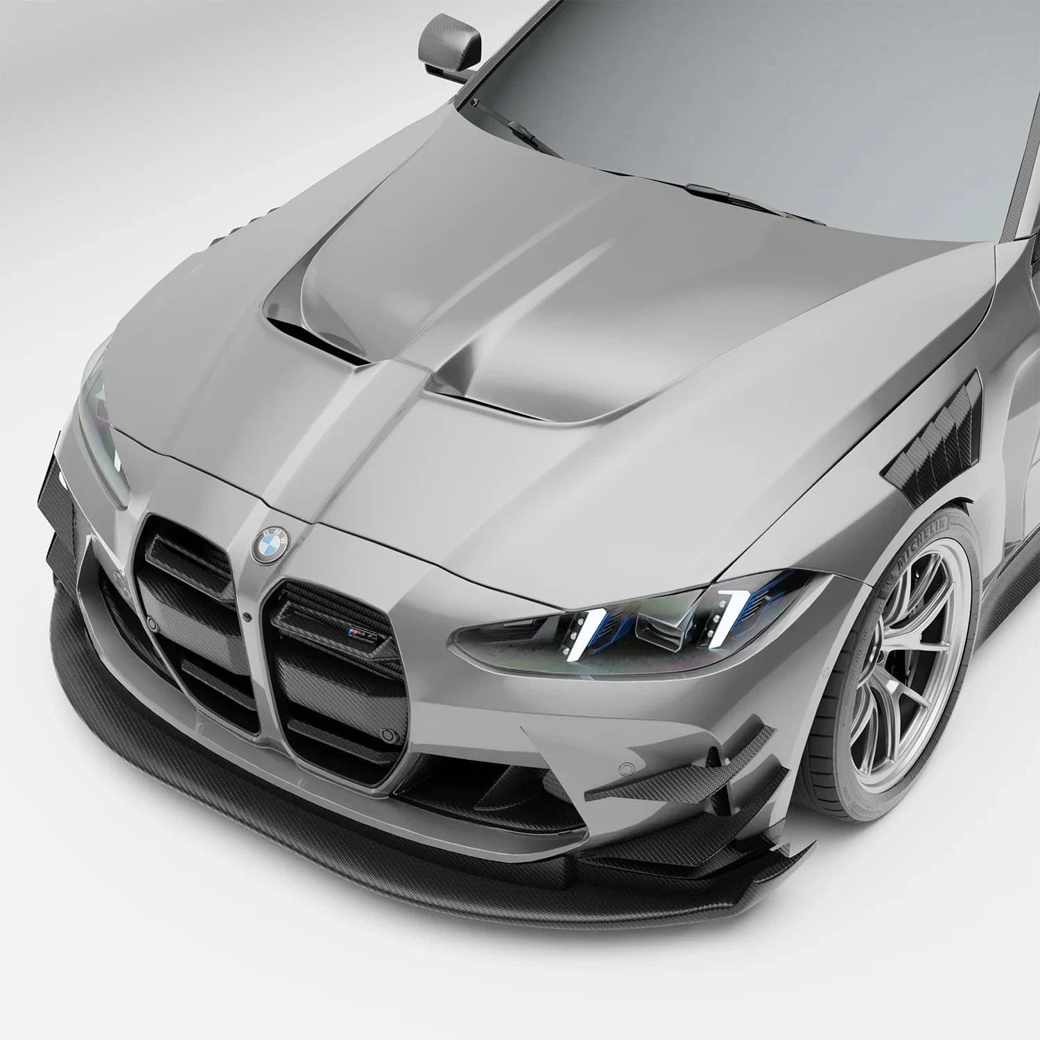 Kies-Motorsports Revozport Revozport Carbon Fiber Front Splitter for BMW G87 M2 G80 G81 M3 G82 G83