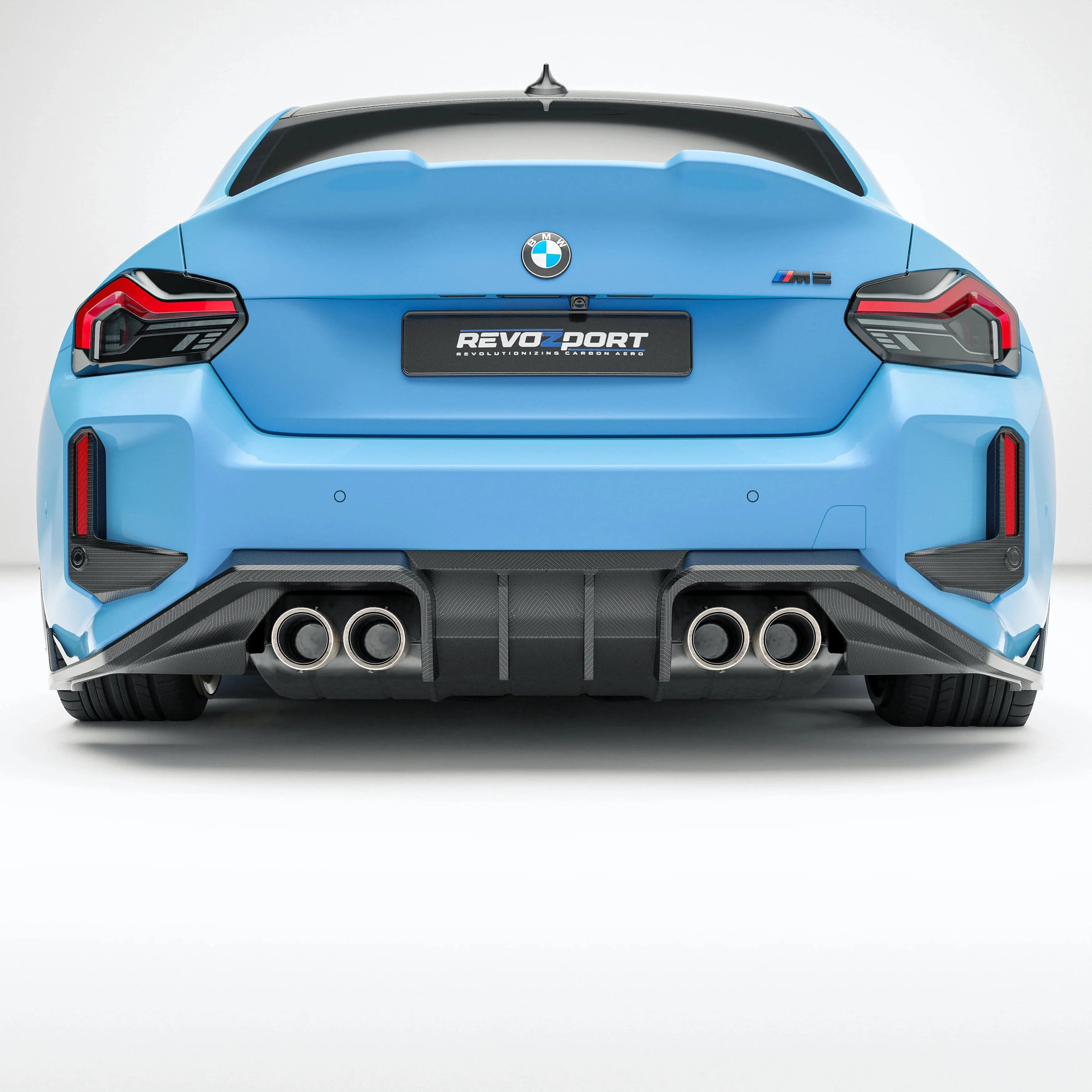 Kies-Motorsports Revozport Revozport Carbon Fiber Rear Diffuser for BMW G87 M2