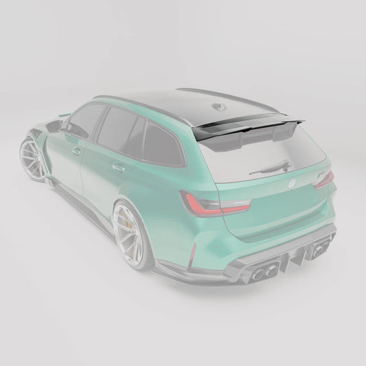 Kies-Motorsports Revozport Revozport Carbon Fiber Rear Roof Spoiler for BMW G81 M3 2021-2024