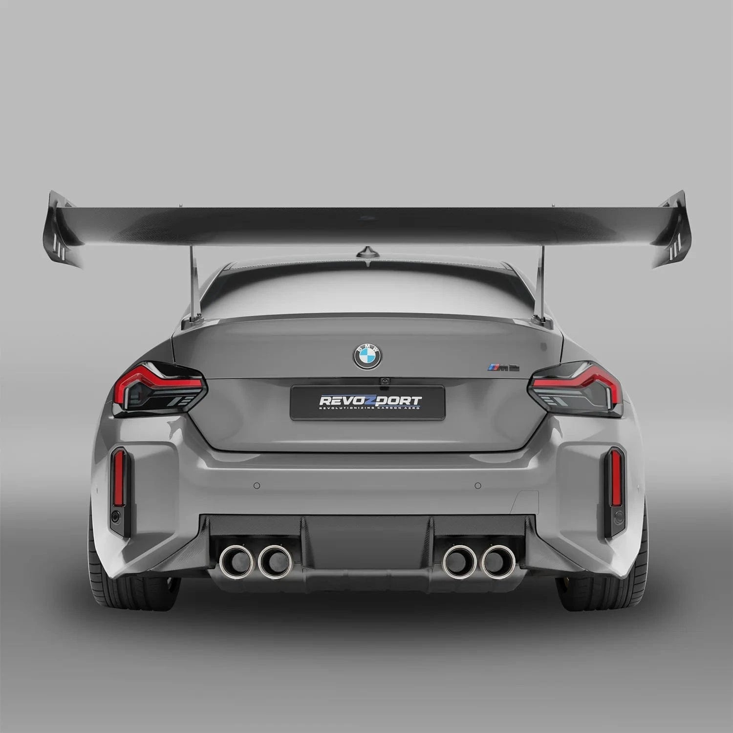 Kies-Motorsports Revozport Revozport Carbon Fiber Rear Wing Spoiler for BMW G87 M2