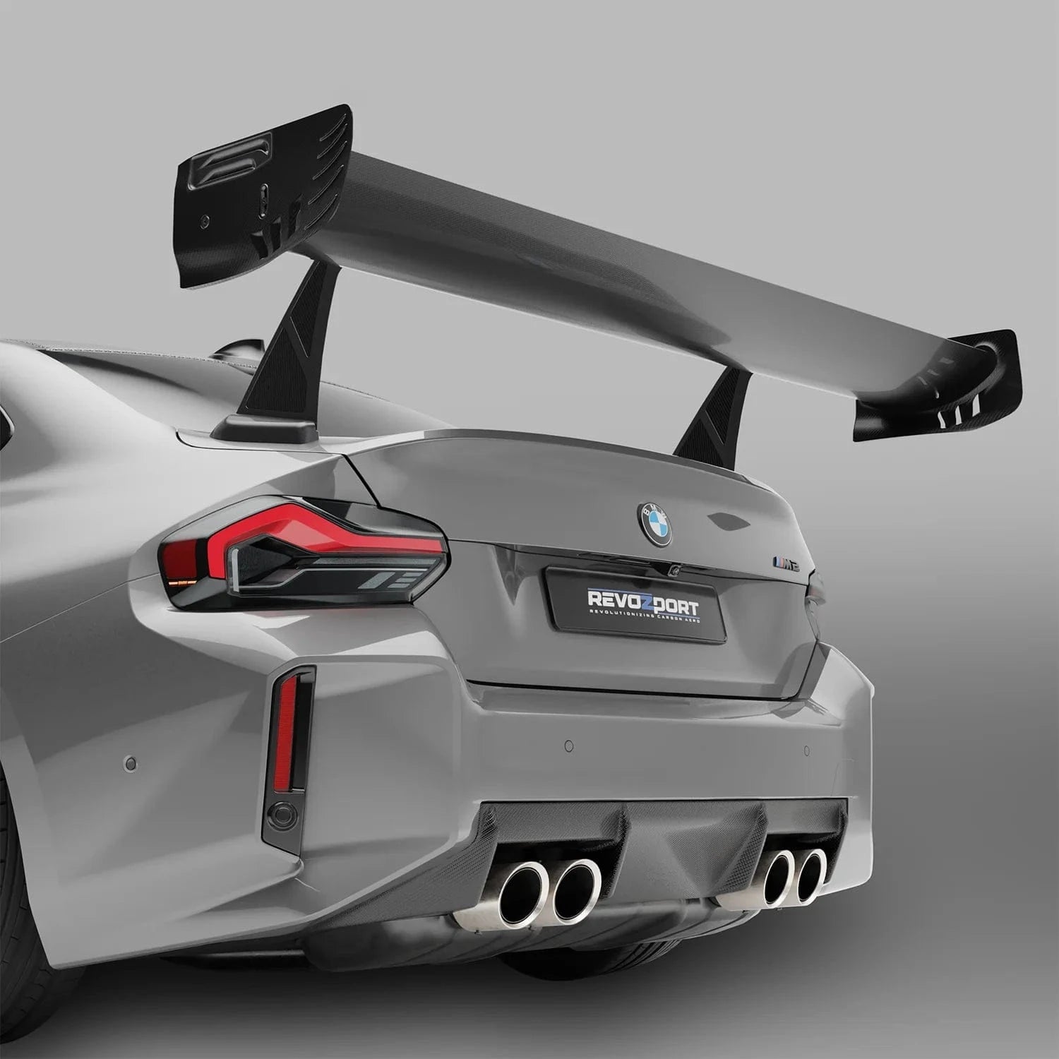 Kies-Motorsports Revozport Revozport Carbon Fiber Rear Wing Spoiler for BMW G87 M2