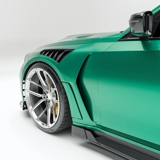 Kies-Motorsports Revozport Revozport Carbon Fiber Side Fender Vents for BMW G80 G81 M3 2021-2024