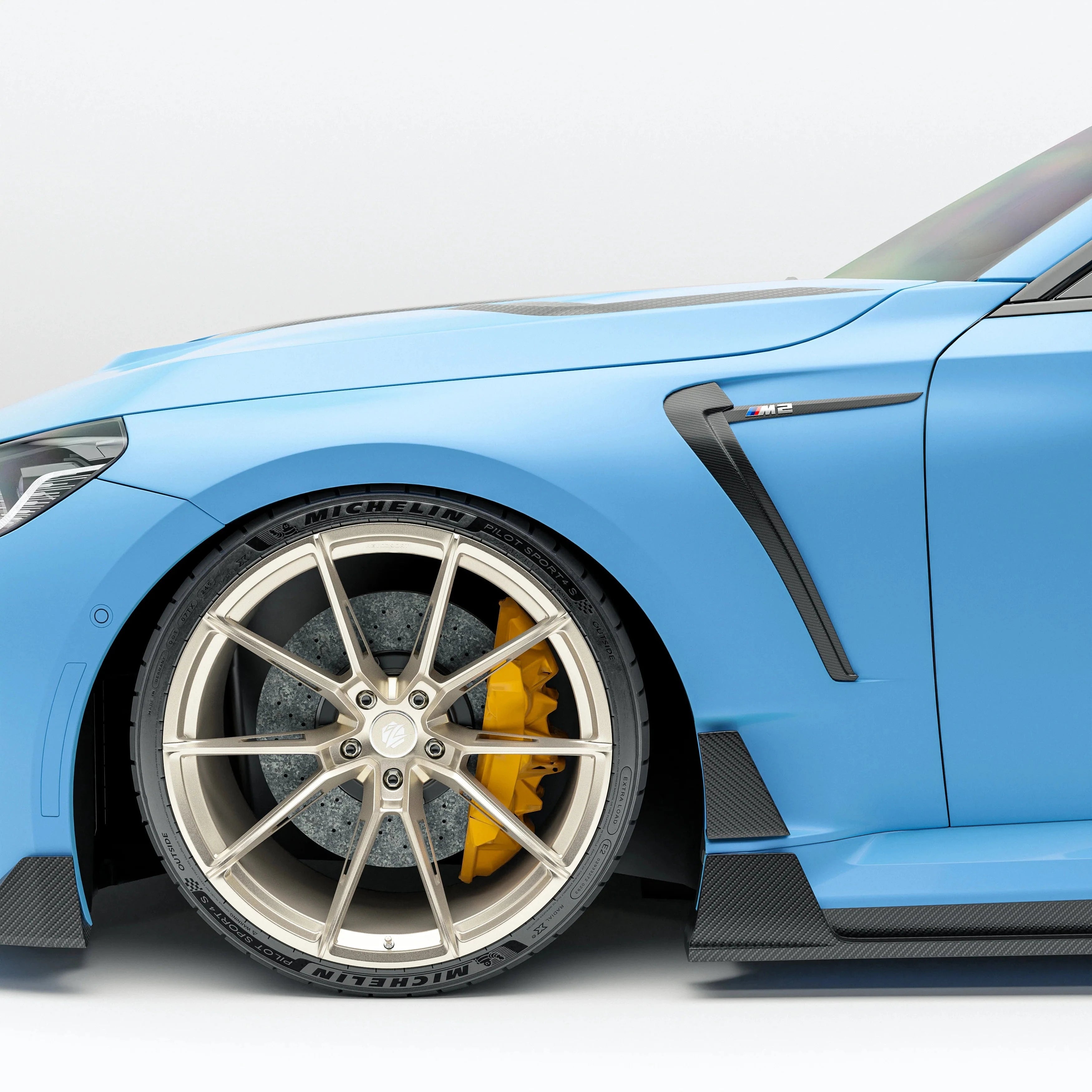 Kies-Motorsports Revozport Revozport Carbon Fiber Side Fenders for BMW G87 M2