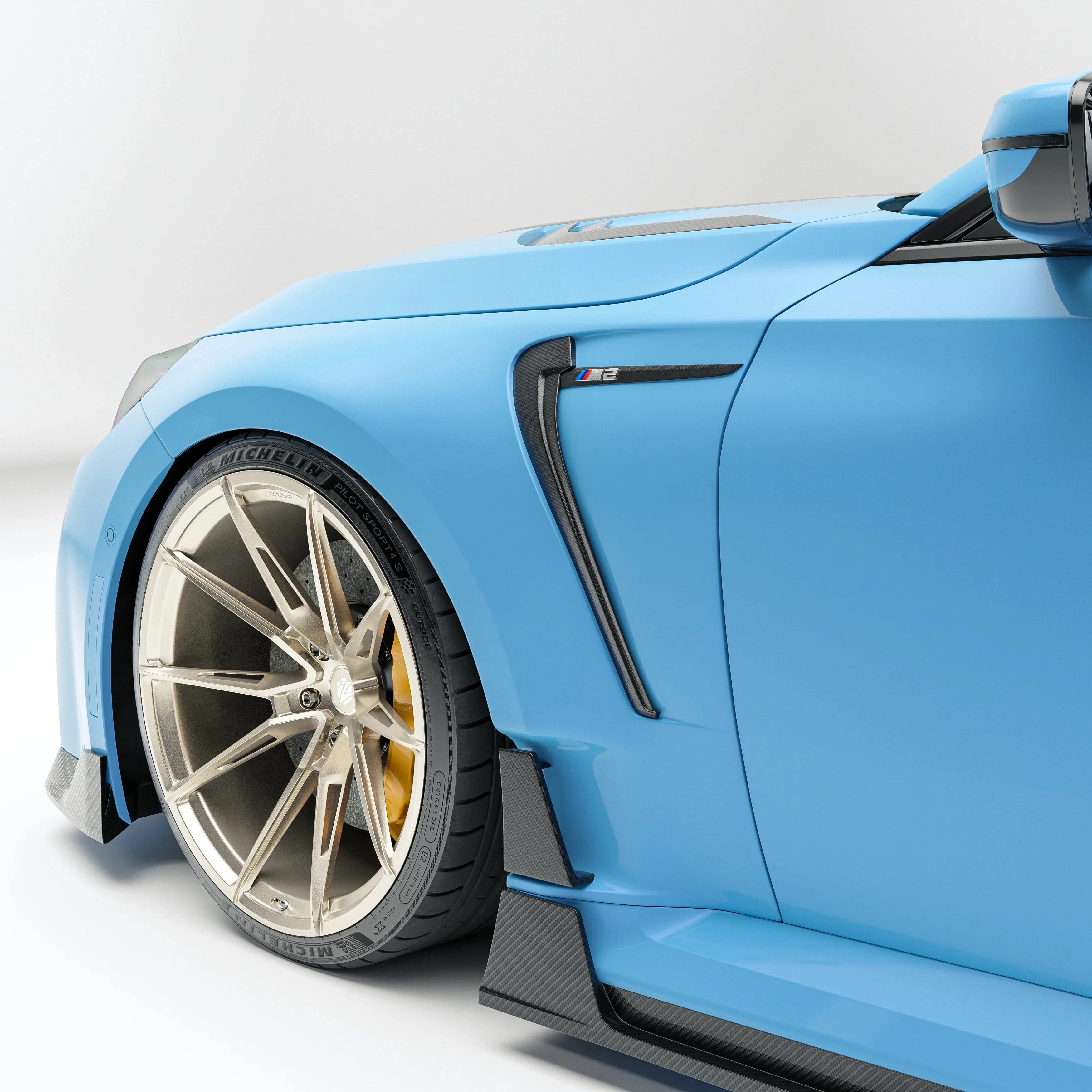 Kies-Motorsports Revozport Revozport Carbon Fiber Side Fenders for BMW G87 M2