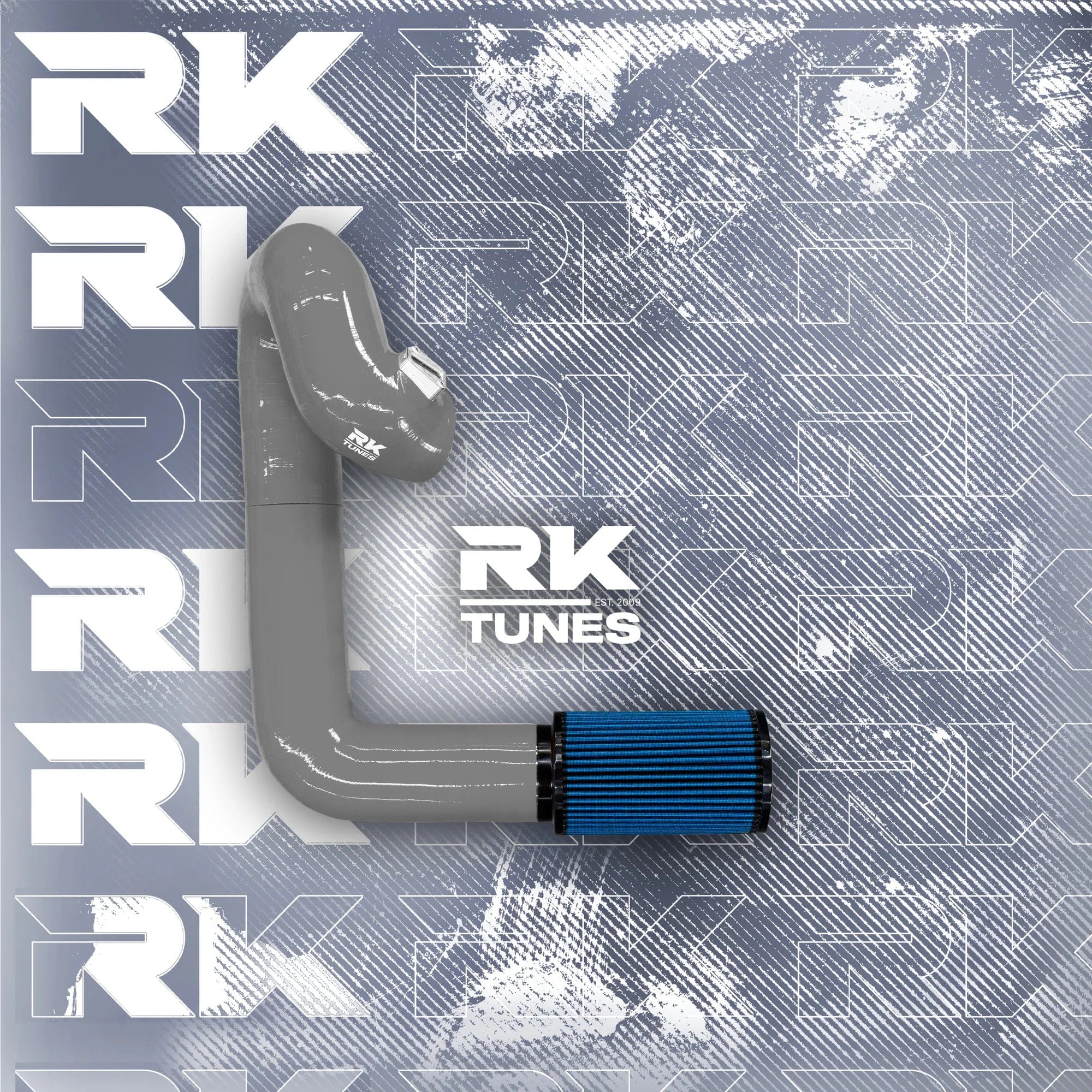 Kies-Motorsports RK TUNES BMW RK G-Series B58 Front Mount Intake Grey / Blue