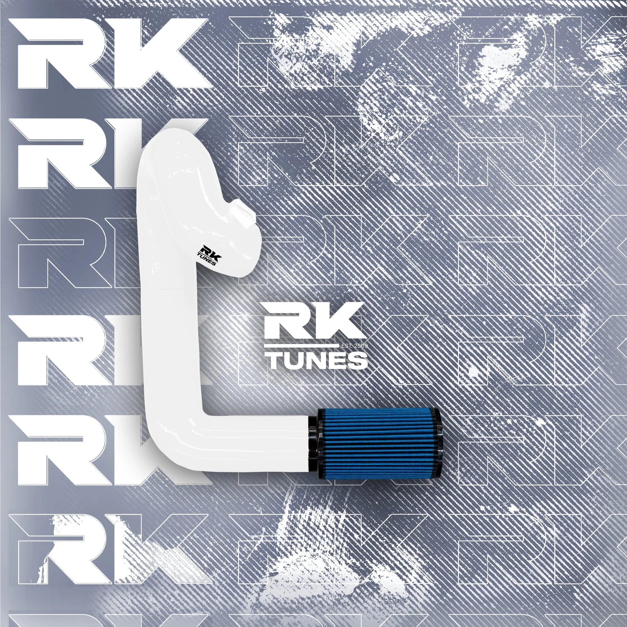 Kies-Motorsports RK TUNES BMW RK G-Series B58 Front Mount Intake White / Blue