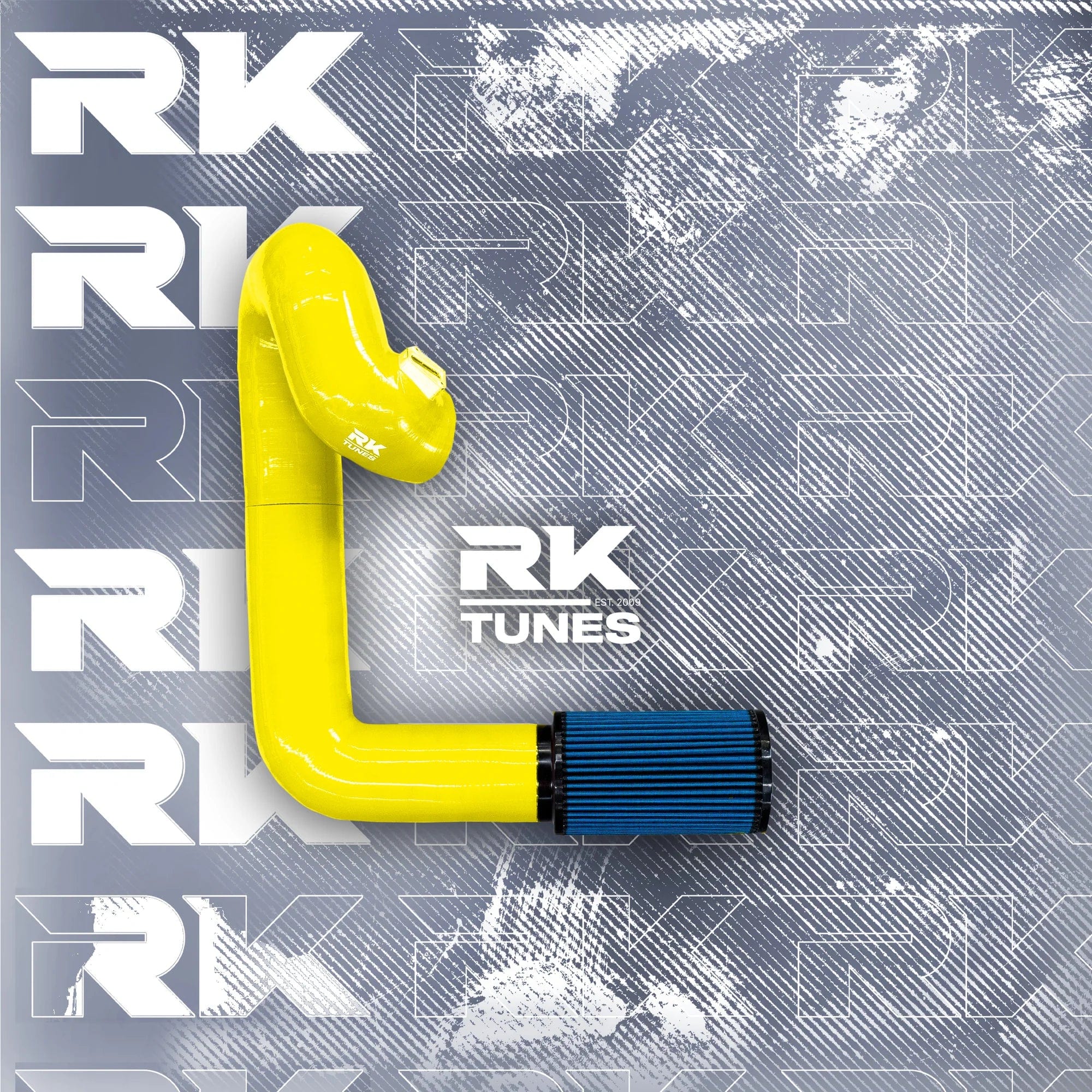 Kies-Motorsports RK TUNES BMW RK G-Series B58 Front Mount Intake Yellow / Blue