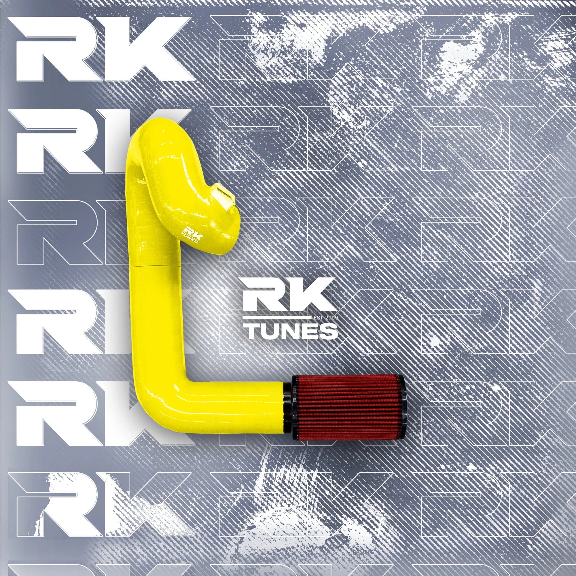 Kies-Motorsports RK TUNES BMW RK G-Series B58 Front Mount Intake Yellow / Red