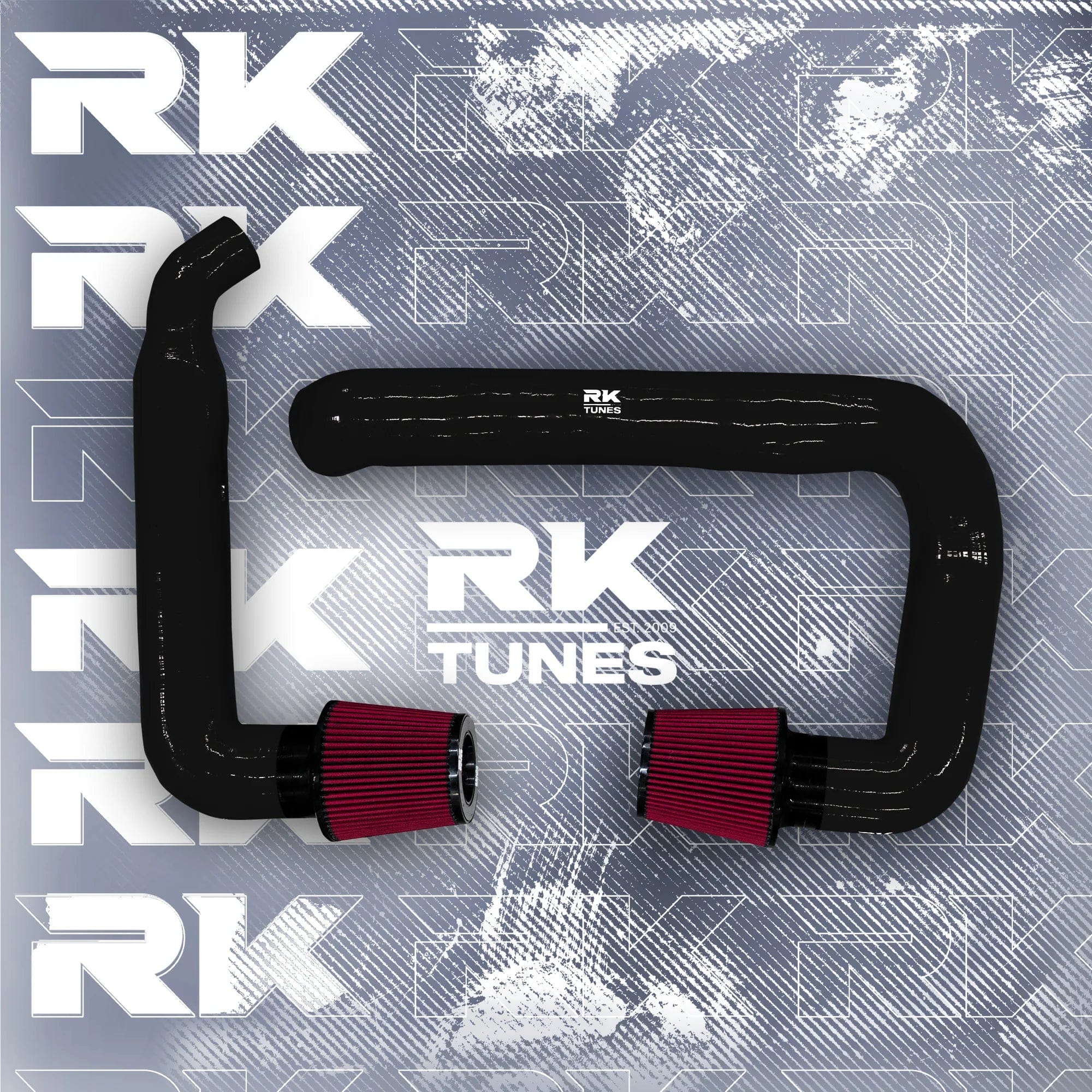 Kies-Motorsports RK TUNES BMW RK X3M / X4M front mount intakes Black / Red