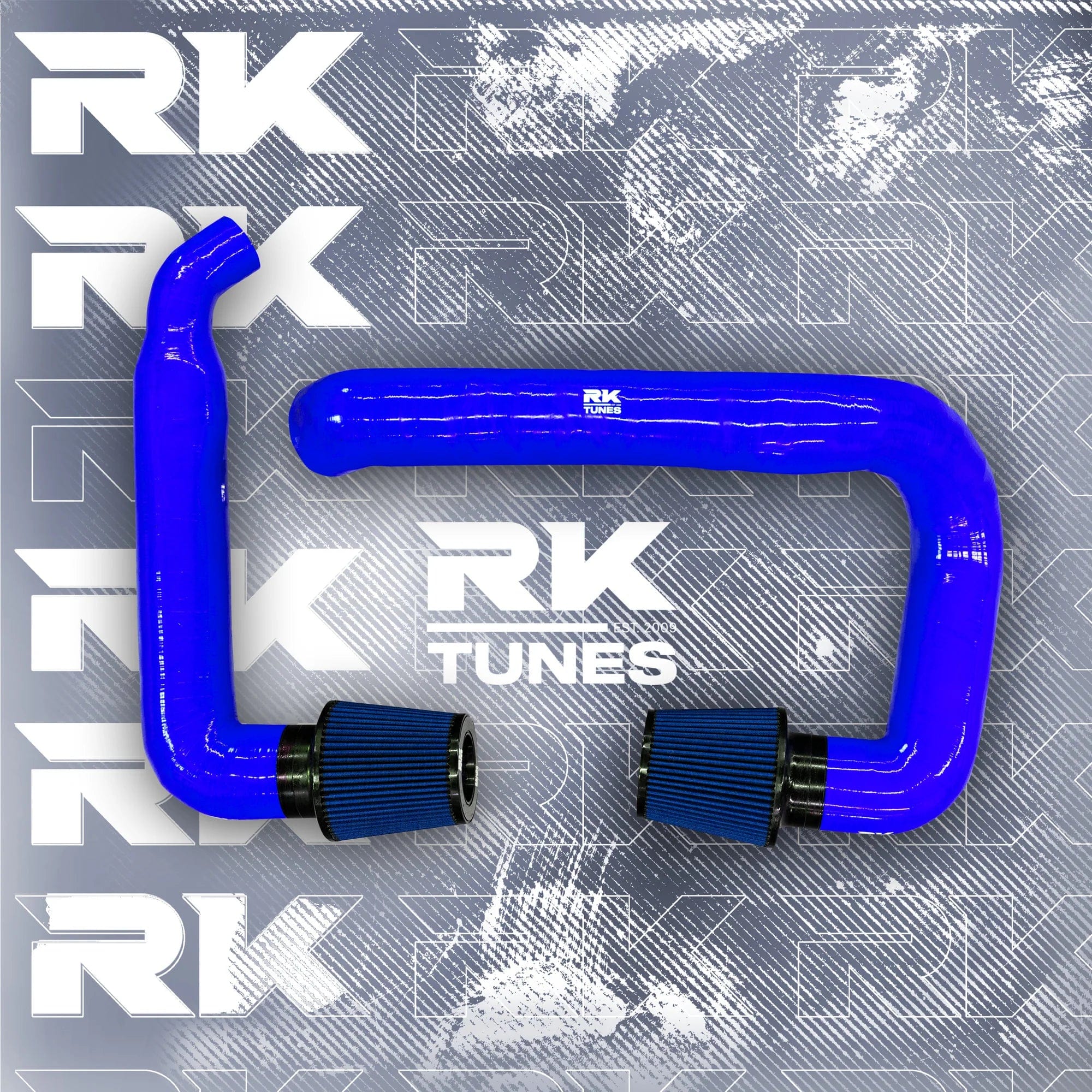 Kies-Motorsports RK TUNES BMW RK X3M / X4M front mount intakes Blue / Blue