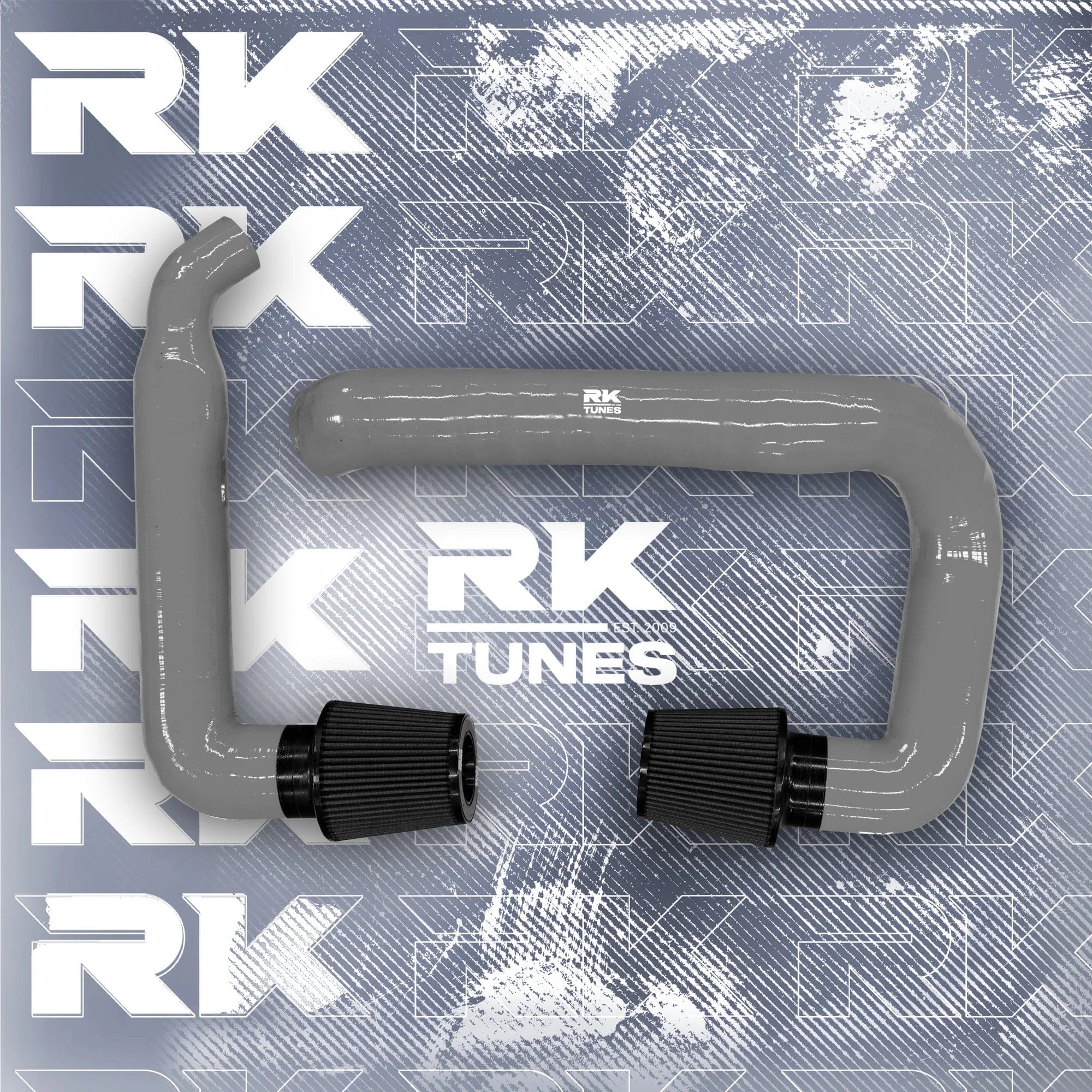 Kies-Motorsports RK TUNES BMW RK X3M / X4M front mount intakes Grey / Black