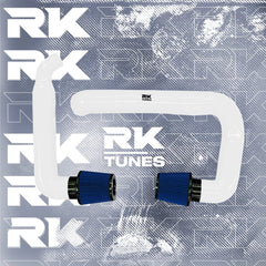 Kies-Motorsports RK TUNES BMW RK X3M / X4M front mount intakes White / Blue