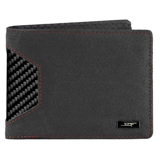 Kies-Motorsports Simply Carbon Fiber Alcantara & Carbon Fiber Bi-Fold Wallet