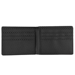 Kies-Motorsports Simply Carbon Fiber Alcantara & Real Carbon Fiber Bi-Fold Wallet (Red Stitching)