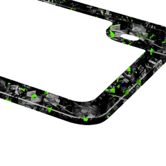 Kies-Motorsports Simply Carbon Fiber Flake Forged Carbon Fiber Motorcycle License Plate Frame