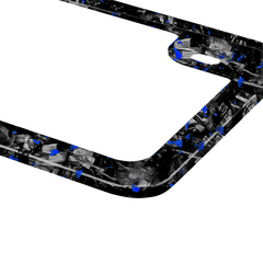 Kies-Motorsports Simply Carbon Fiber Flake Forged Carbon Fiber Motorcycle License Plate Frame